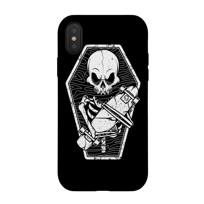 iPhone Xs / X StrongFit Skull Until the End by Afif Quilimo