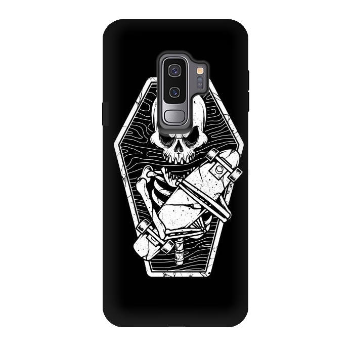 Galaxy S9 plus StrongFit Skull Until the End by Afif Quilimo