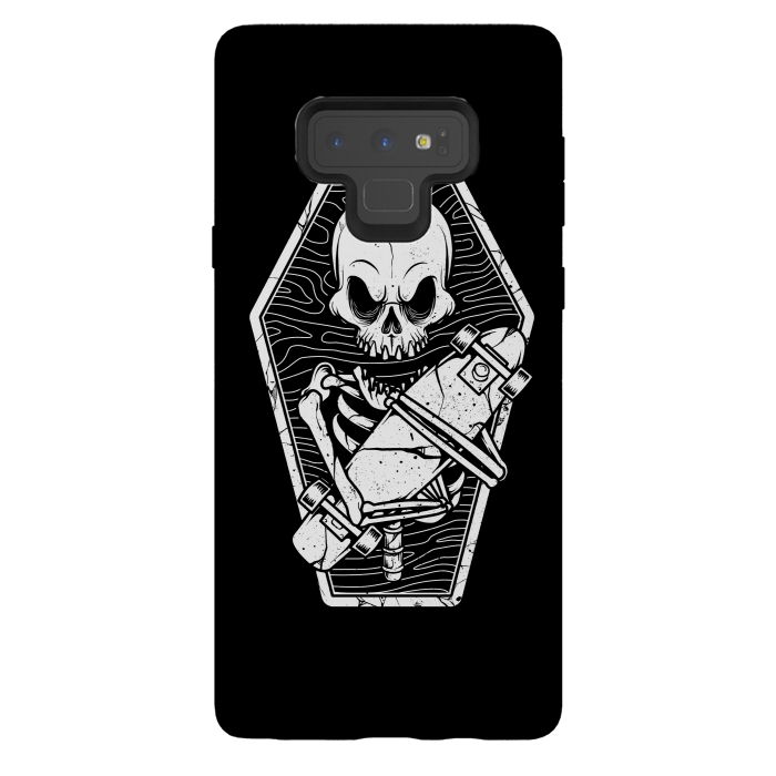 Galaxy Note 9 StrongFit Skull Until the End by Afif Quilimo