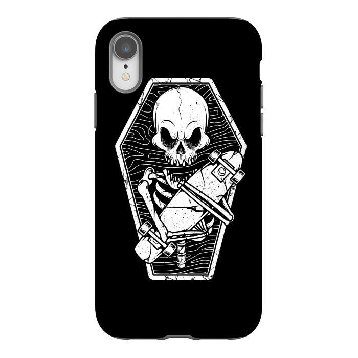 iPhone Xr StrongFit Skull Until the End by Afif Quilimo