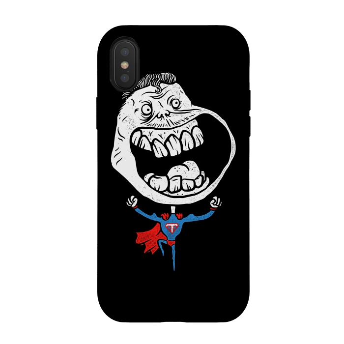 iPhone Xs / X StrongFit Supertroll by Afif Quilimo