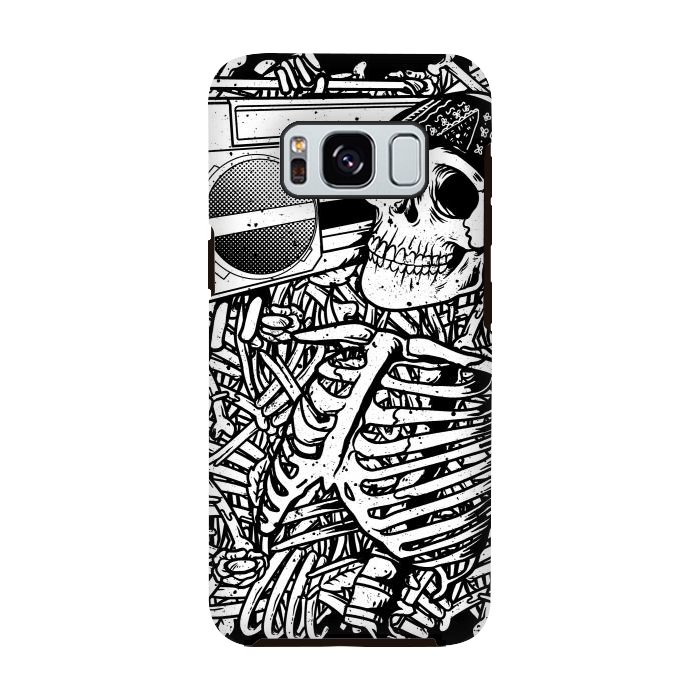 Galaxy S8 StrongFit Skull Boombox by Afif Quilimo