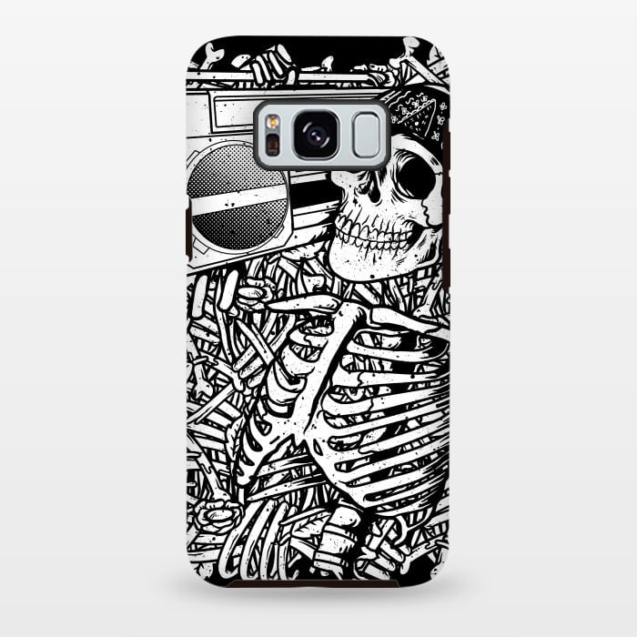 Galaxy S8 plus StrongFit Skull Boombox by Afif Quilimo