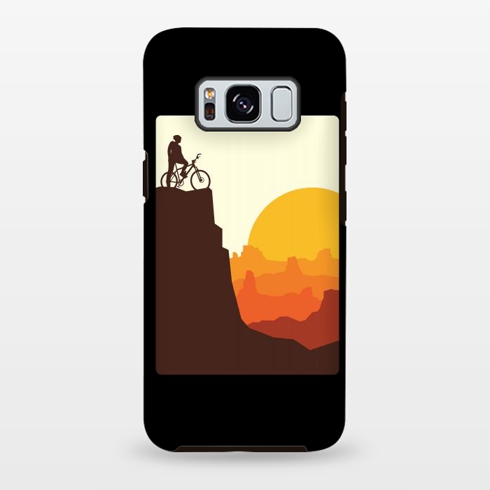 Galaxy S8 plus StrongFit Mountain Biker by Afif Quilimo