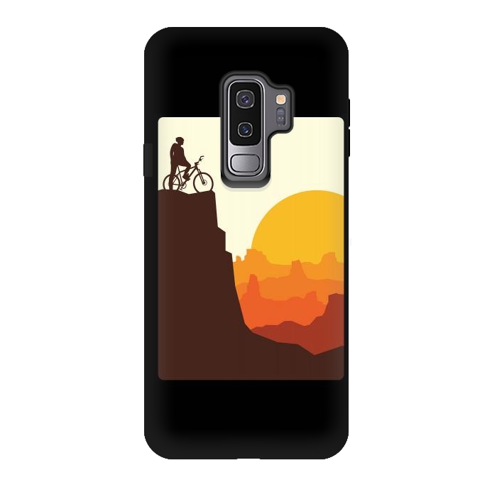 Galaxy S9 plus StrongFit Mountain Biker by Afif Quilimo
