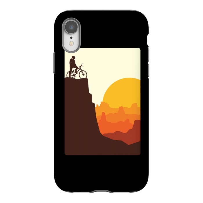 iPhone Xr StrongFit Mountain Biker by Afif Quilimo
