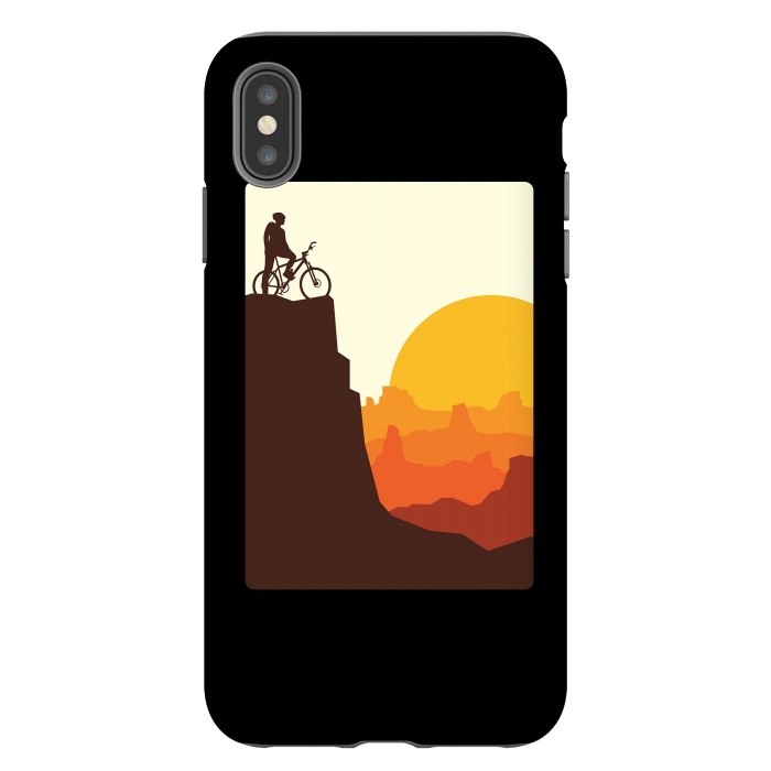 iPhone Xs Max StrongFit Mountain Biker by Afif Quilimo