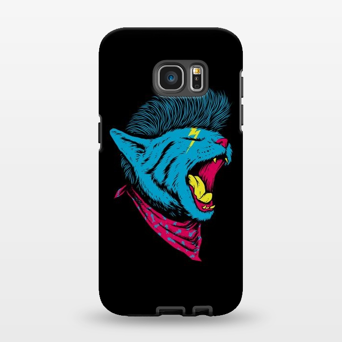 Galaxy S7 EDGE StrongFit Cat Punk by Afif Quilimo