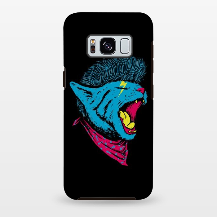 Galaxy S8 plus StrongFit Cat Punk by Afif Quilimo