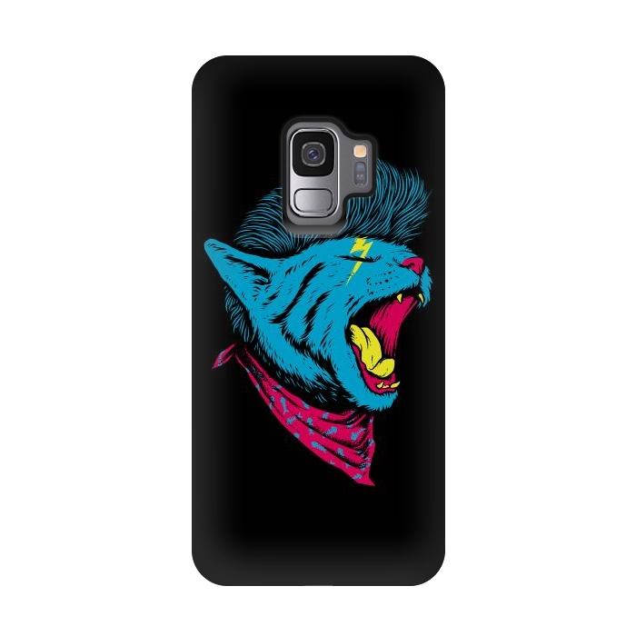 Galaxy S9 StrongFit Cat Punk by Afif Quilimo