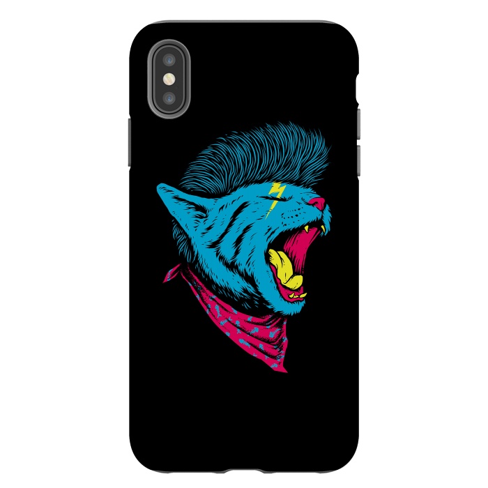 iPhone Xs Max StrongFit Cat Punk by Afif Quilimo