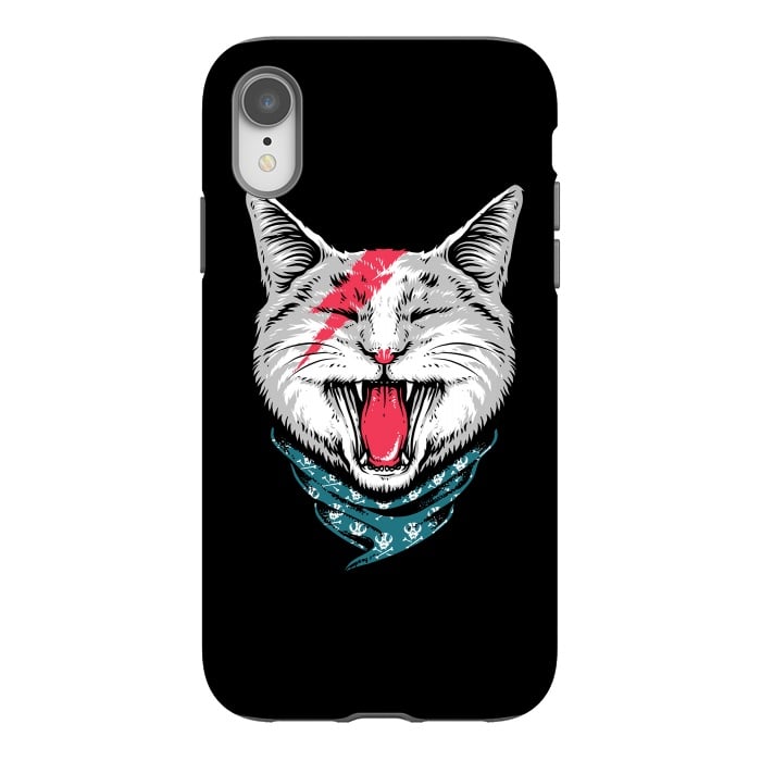 iPhone Xr StrongFit Cat Rock by Afif Quilimo