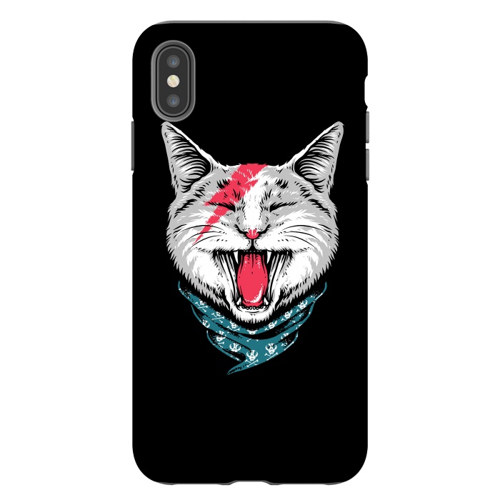 iPhone Xs Max StrongFit Cat Rock by Afif Quilimo