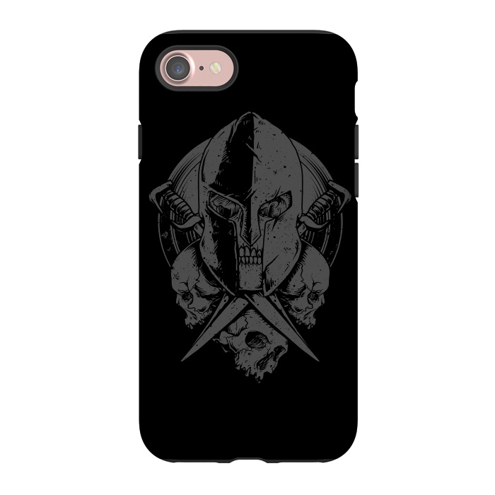 iPhone 7 StrongFit Skull Spartan by Afif Quilimo