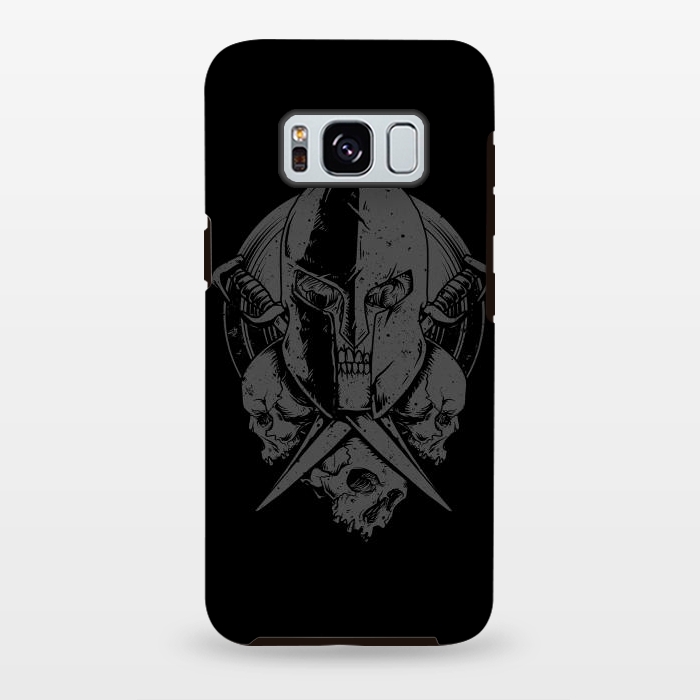 Galaxy S8 plus StrongFit Skull Spartan by Afif Quilimo