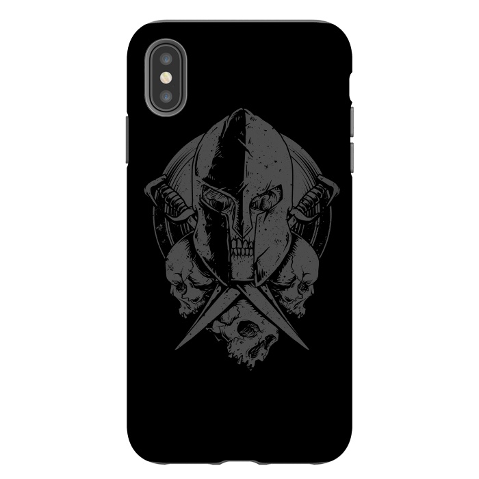 iPhone Xs Max StrongFit Skull Spartan by Afif Quilimo