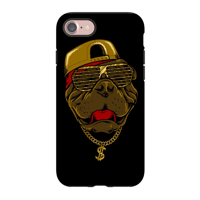 iPhone 7 StrongFit Dog Hip Hop Style by Afif Quilimo