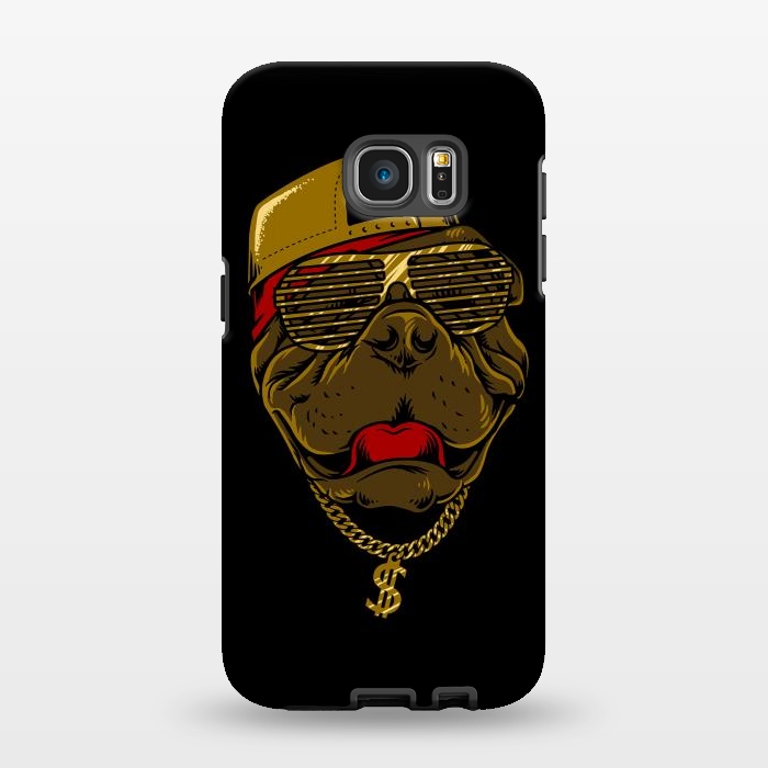 Galaxy S7 EDGE StrongFit Dog Hip Hop Style by Afif Quilimo