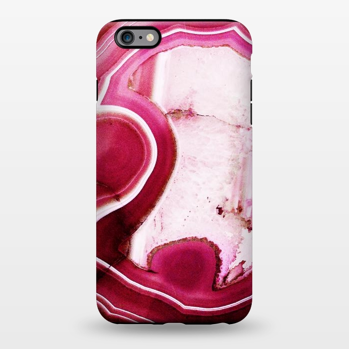 iPhone 6/6s plus StrongFit Vibrant pink agate marble by Oana 