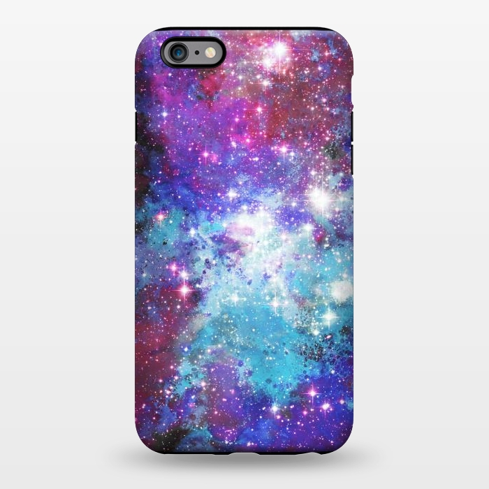 iPhone 6/6s plus StrongFit Blue purple galaxy space night stars by Oana 