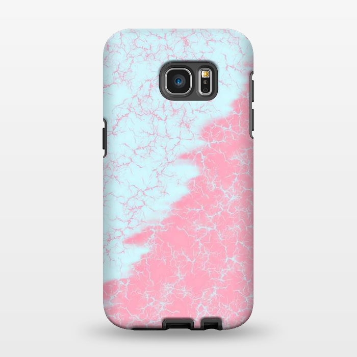 Galaxy S7 EDGE StrongFit Light blue and pink by Jms