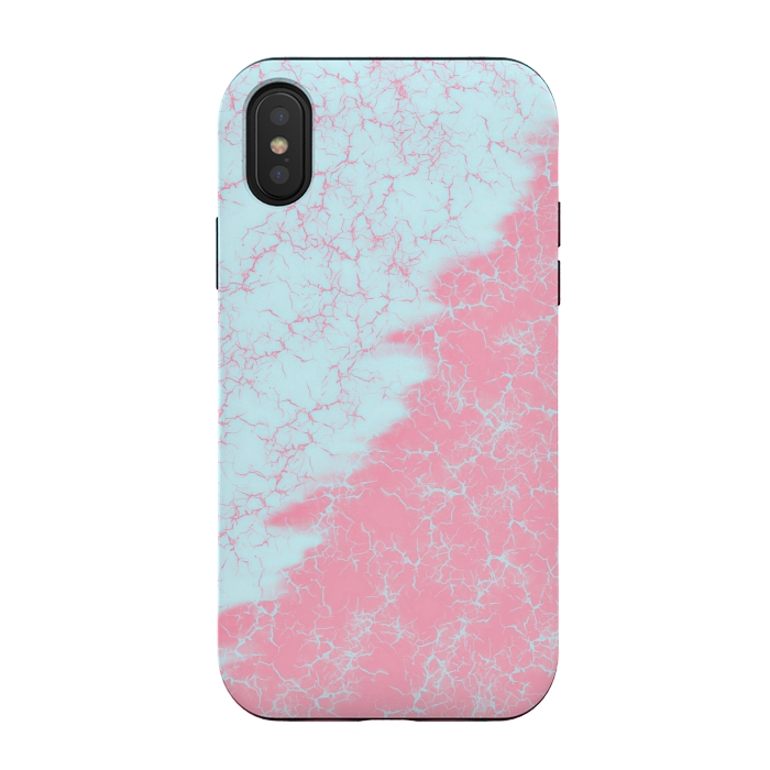 iPhone Xs / X StrongFit Light blue and pink by Jms