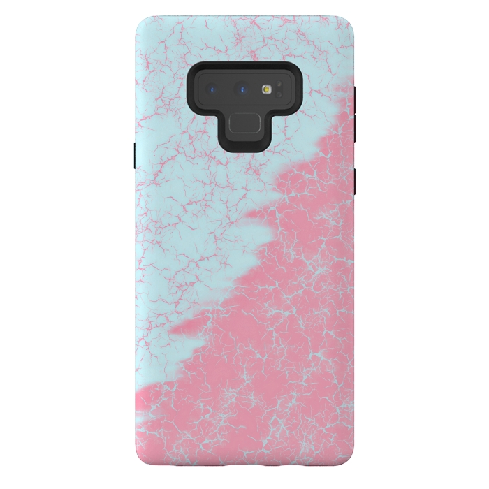 Galaxy Note 9 StrongFit Light blue and pink by Jms