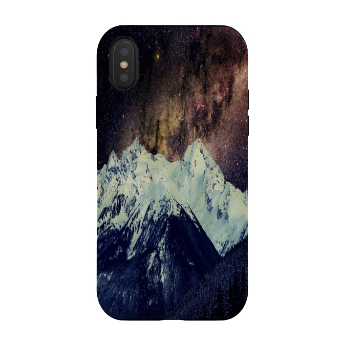iPhone Xs / X StrongFit Milkyway Mountain by Joanna Vog