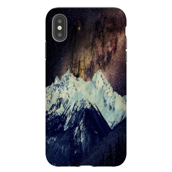iPhone Xs Max StrongFit Milkyway Mountain by Joanna Vog
