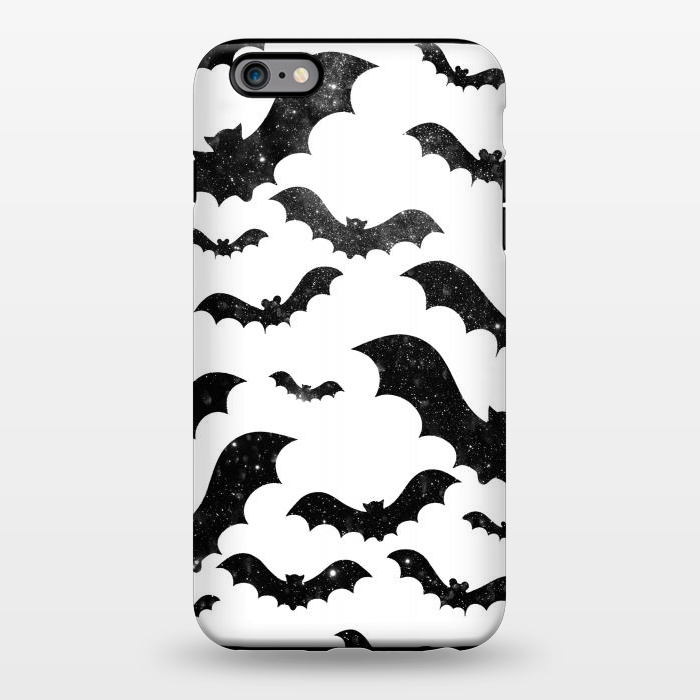 iPhone 6/6s plus StrongFit Black starry night sky bats - Halloween by Oana 