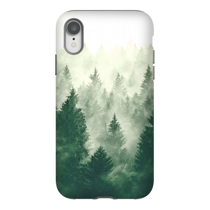iPhone Xr StrongFit Foggy Woods III by ''CVogiatzi.