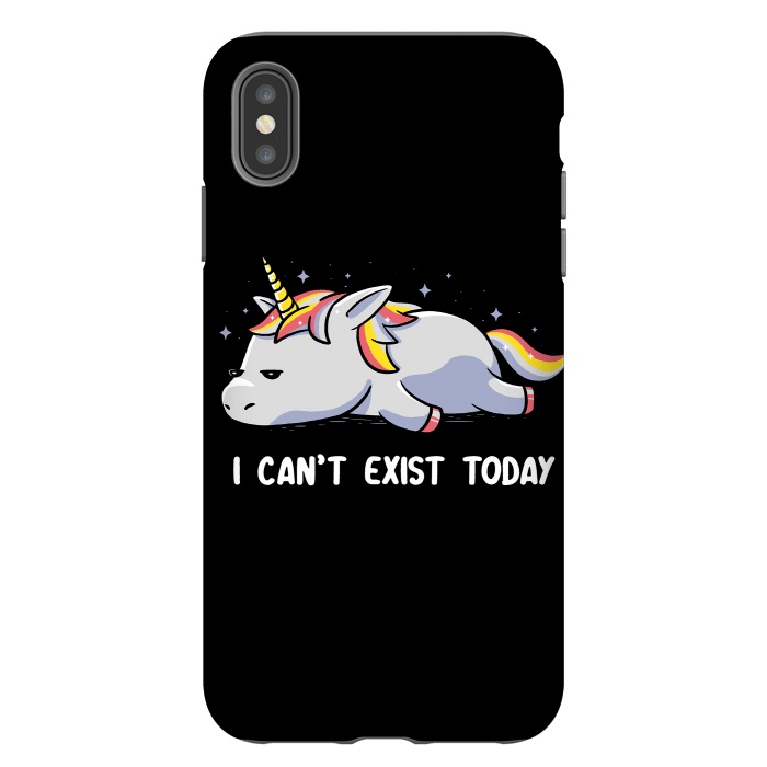 iPhone Xs Max StrongFit I Can't Exist Today by eduely