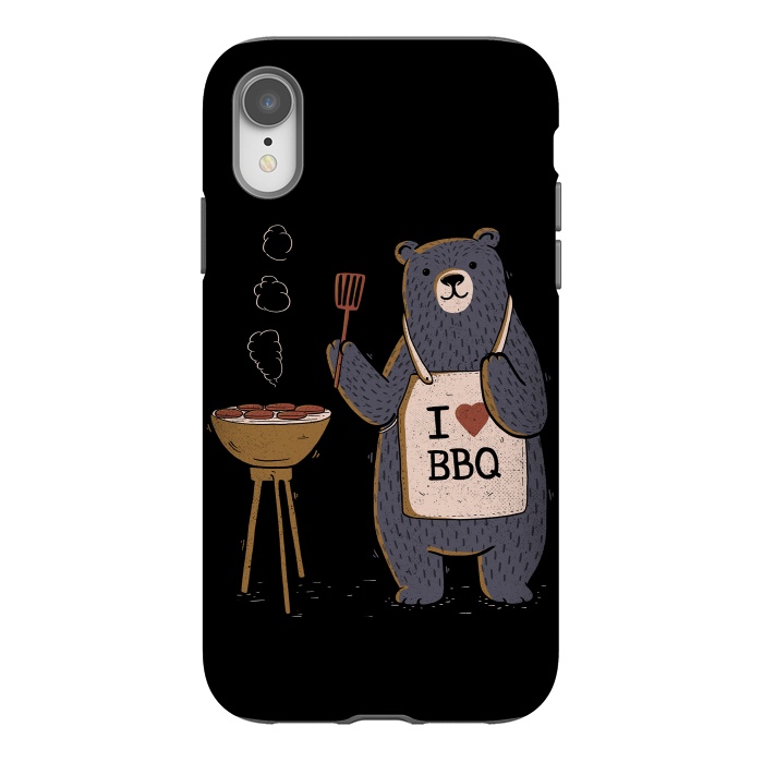 iPhone Xr StrongFit I Love BBQ- by eduely