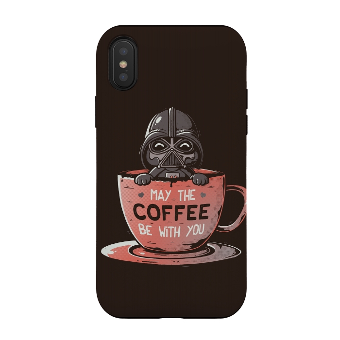 iPhone Xs / X StrongFit May the Coffee Be With You by eduely
