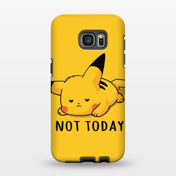Galaxy S7 EDGE StrongFit Pikachu Not Today by eduely