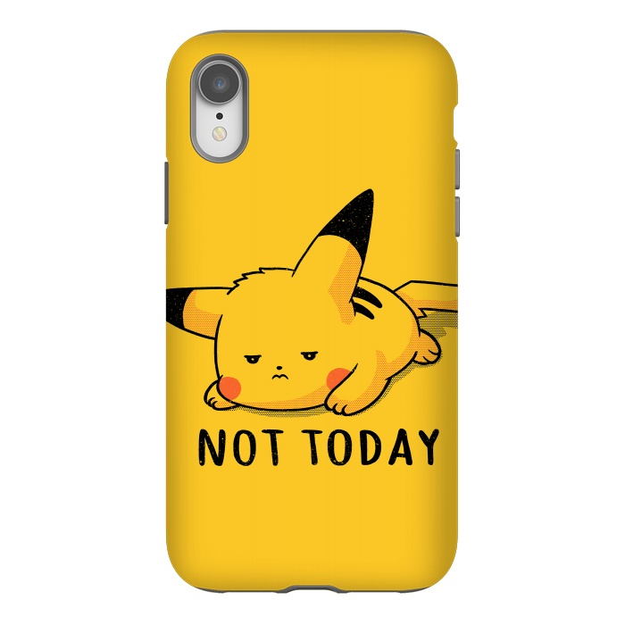 iPhone Xr StrongFit Pikachu Not Today by eduely
