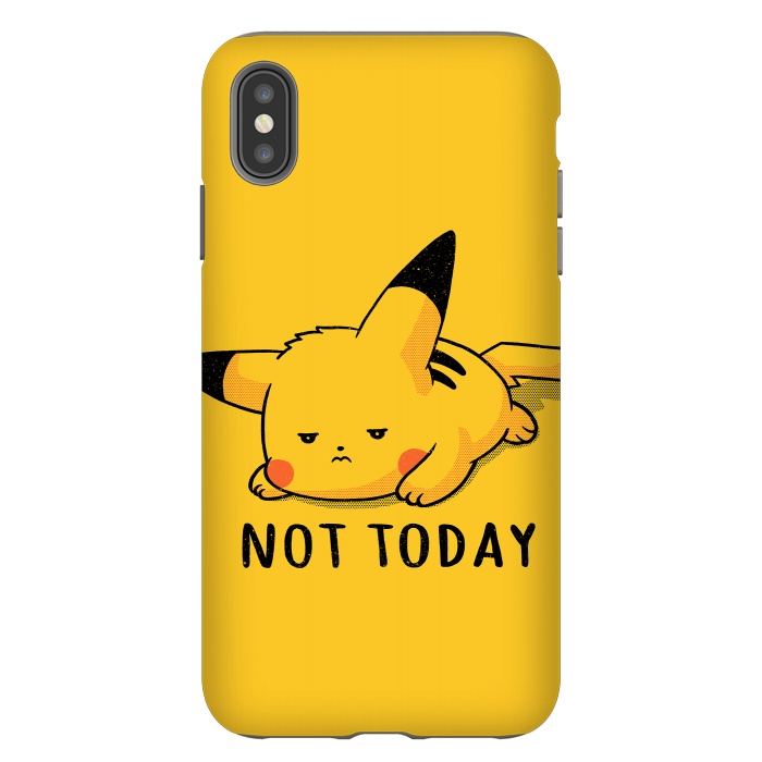 iPhone Xs Max StrongFit Pikachu Not Today by eduely