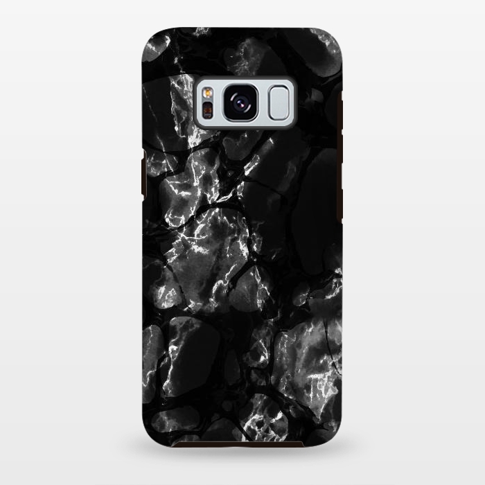 Galaxy S8 plus StrongFit Black marble surface by Oana 
