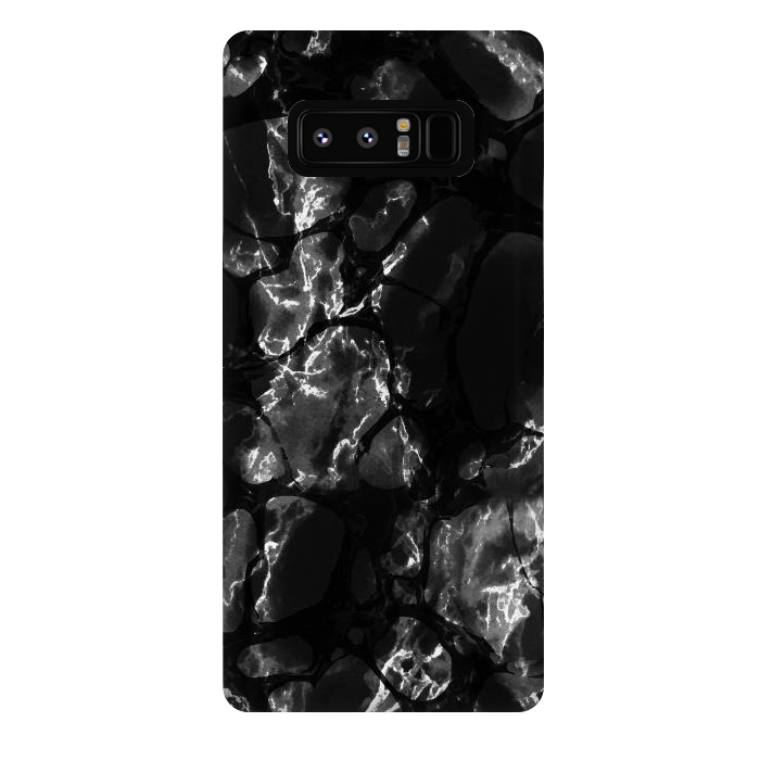 Galaxy Note 8 StrongFit Black marble surface by Oana 