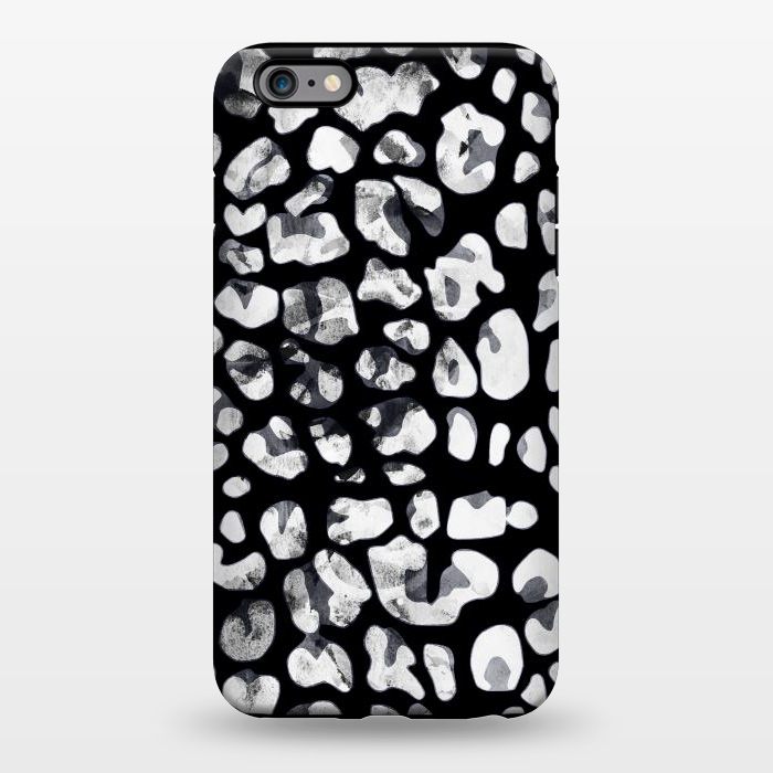 iPhone 6/6s plus StrongFit Black and white animal print leopard spots by Oana 
