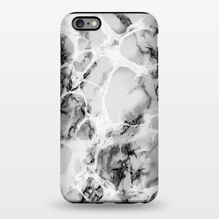 iPhone 6/6s plus StrongFit White gray marble artistic texture by Oana 
