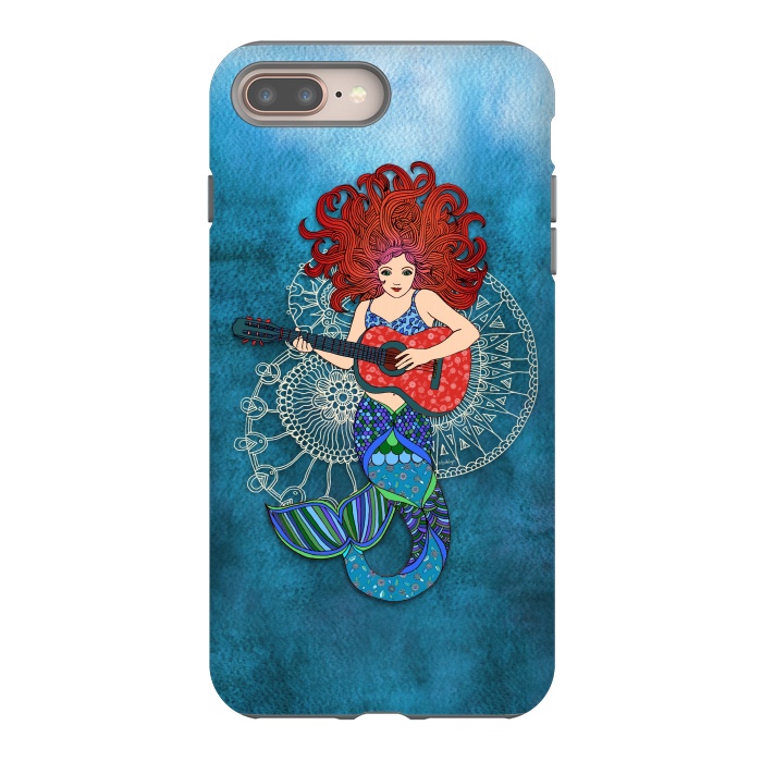 iPhone 7 plus StrongFit Musical Mermaid by Micklyn Le Feuvre