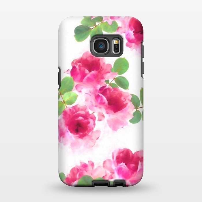 Galaxy S7 EDGE StrongFit Candy Roses by Micklyn Le Feuvre