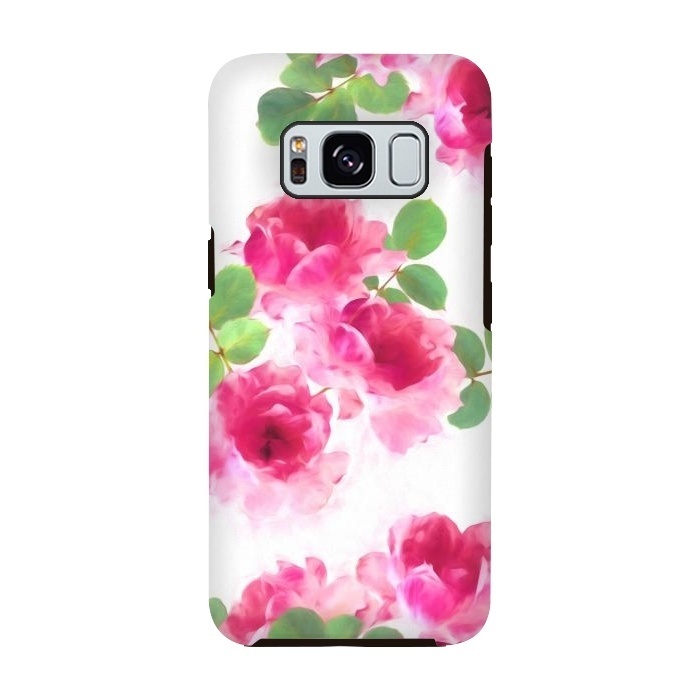 Galaxy S8 StrongFit Candy Roses by Micklyn Le Feuvre