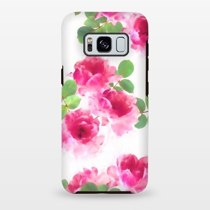 Galaxy S8 plus StrongFit Candy Roses by Micklyn Le Feuvre
