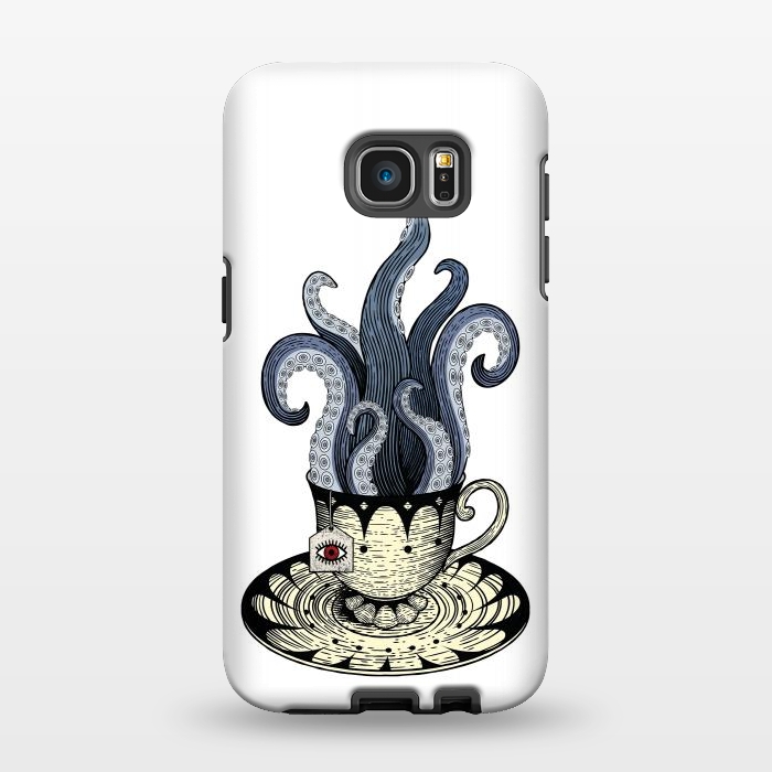 Galaxy S7 EDGE StrongFit Kraken tea by Laura Nagel