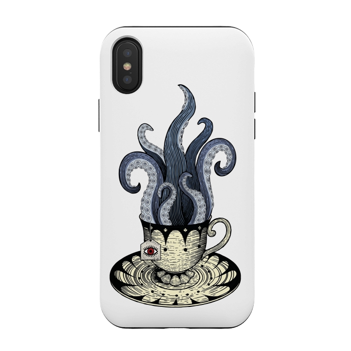 iPhone Xs / X StrongFit Kraken tea by Laura Nagel