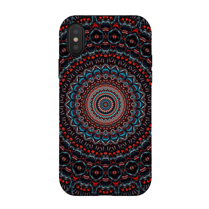 iPhone Xs / X StrongFit Abstract Mandala by Art Design Works