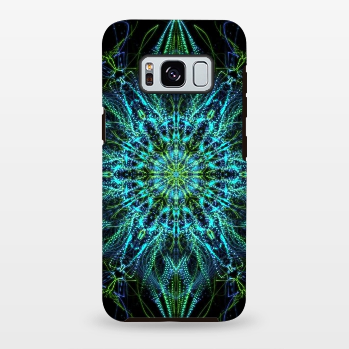 Galaxy S8 plus StrongFit Neon Mandala I by Art Design Works