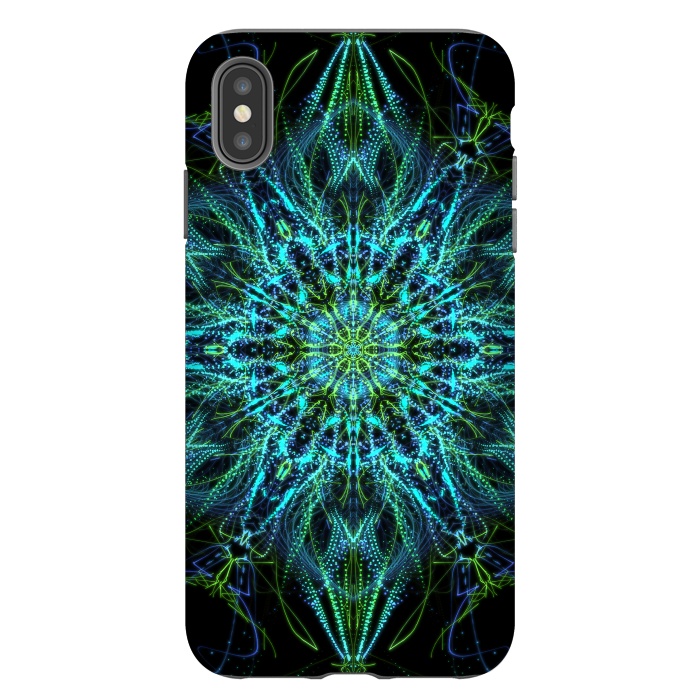 iPhone Xs Max StrongFit Neon Mandala I by Art Design Works